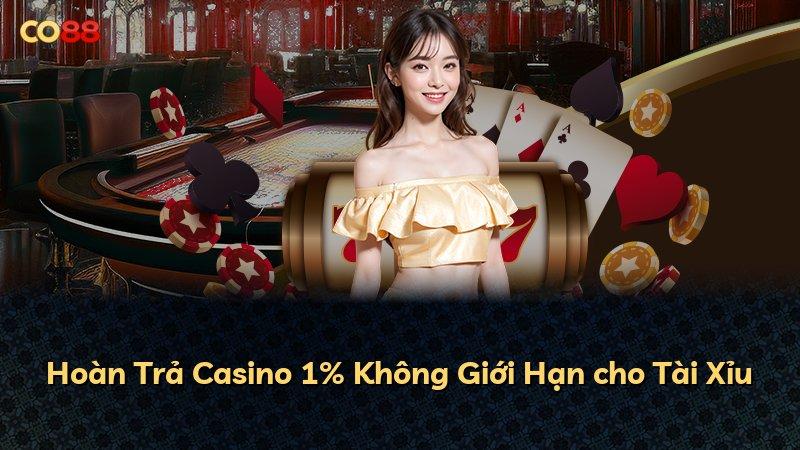 Hoàn Trả Casino 1% Không Giới Hạn cho Tài Xỉu
