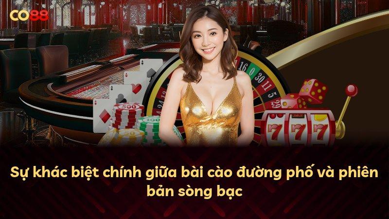 Sự khác biệt chính giữa bài cào đường phố và phiên bản sòng bạc